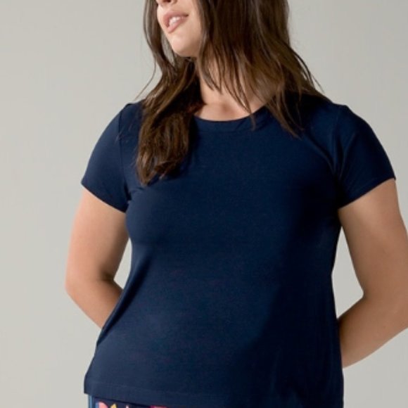 NWT Soma COOL NIGHTS Short Sleeve Tee & Ankle Pant Pajama Set - Picture 2 of 8